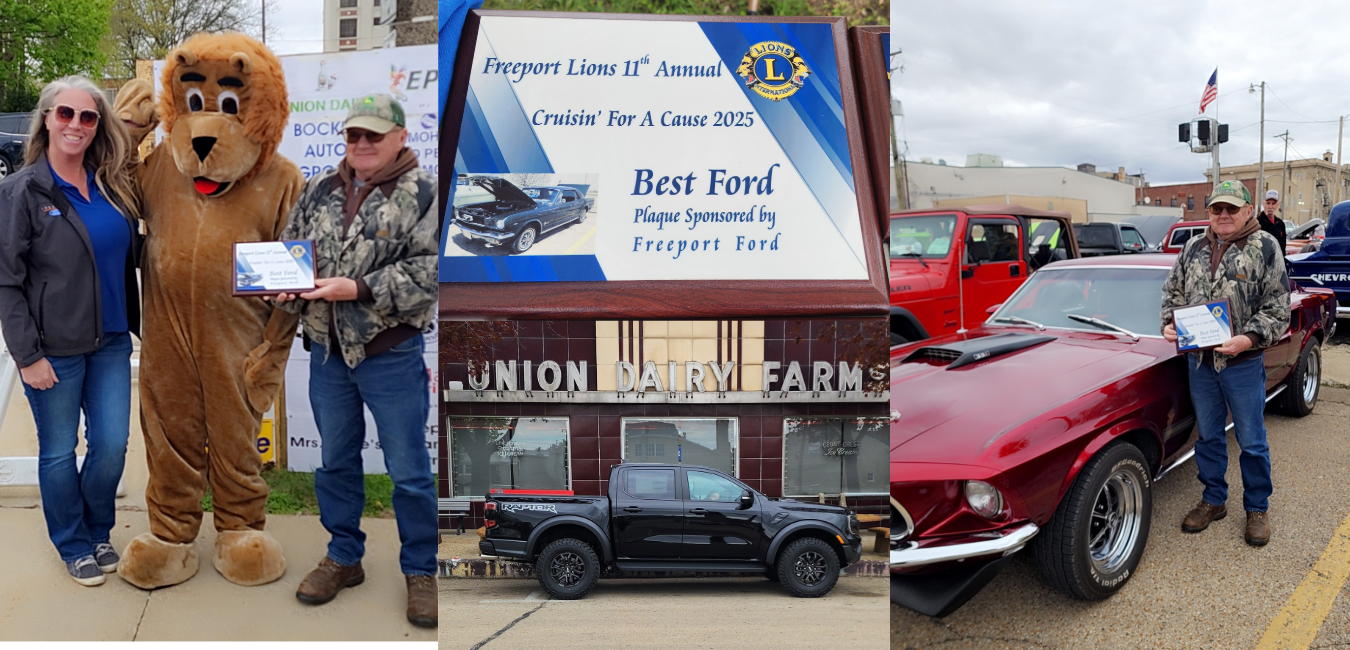 Union Dairy Car Show with Mustang