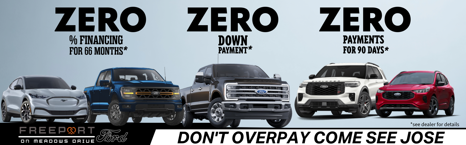 ZERO %Financing for 66 months.