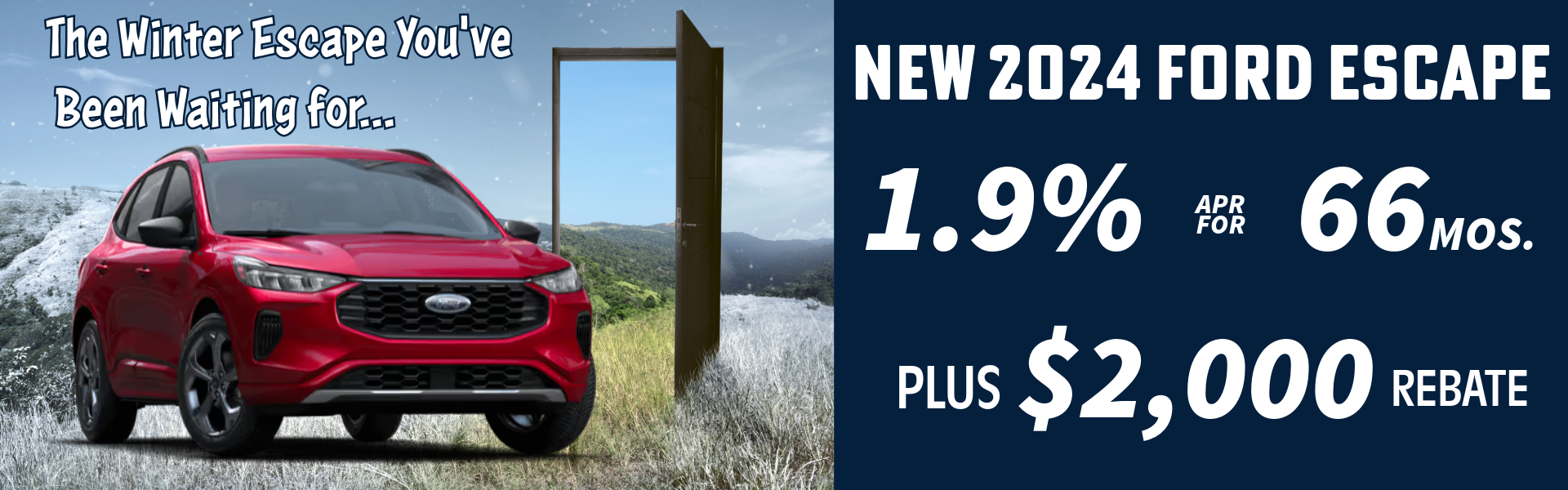New 2024 Ford Escape APR Offer